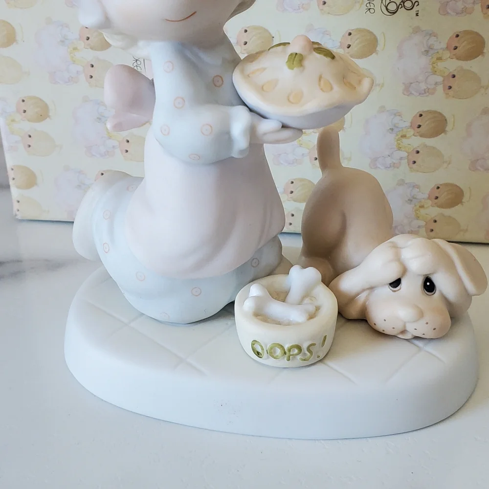 Precious Moments Dropping Over For Christmas Figurine 1982